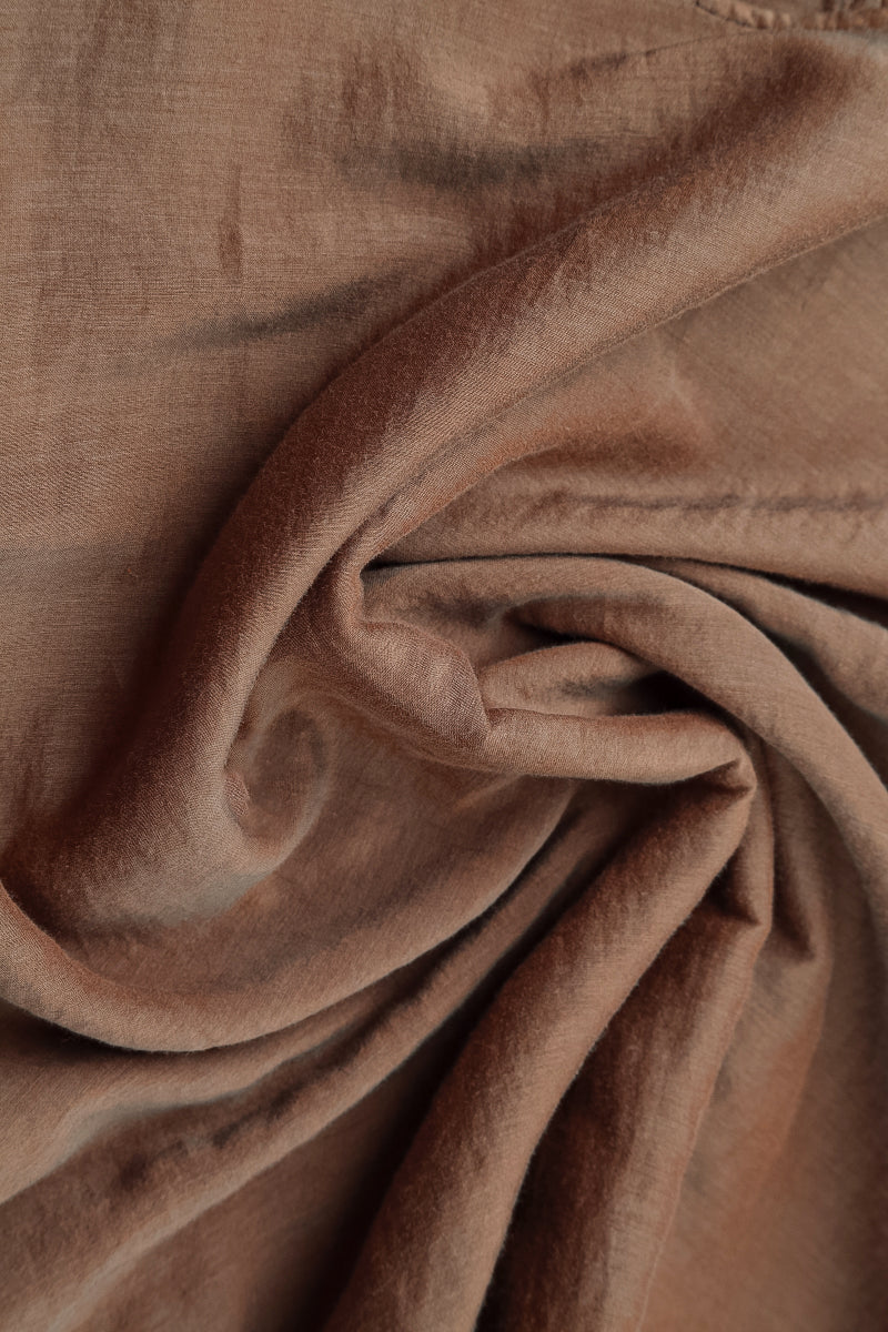 Aged Copper Silk Cotton Blouse