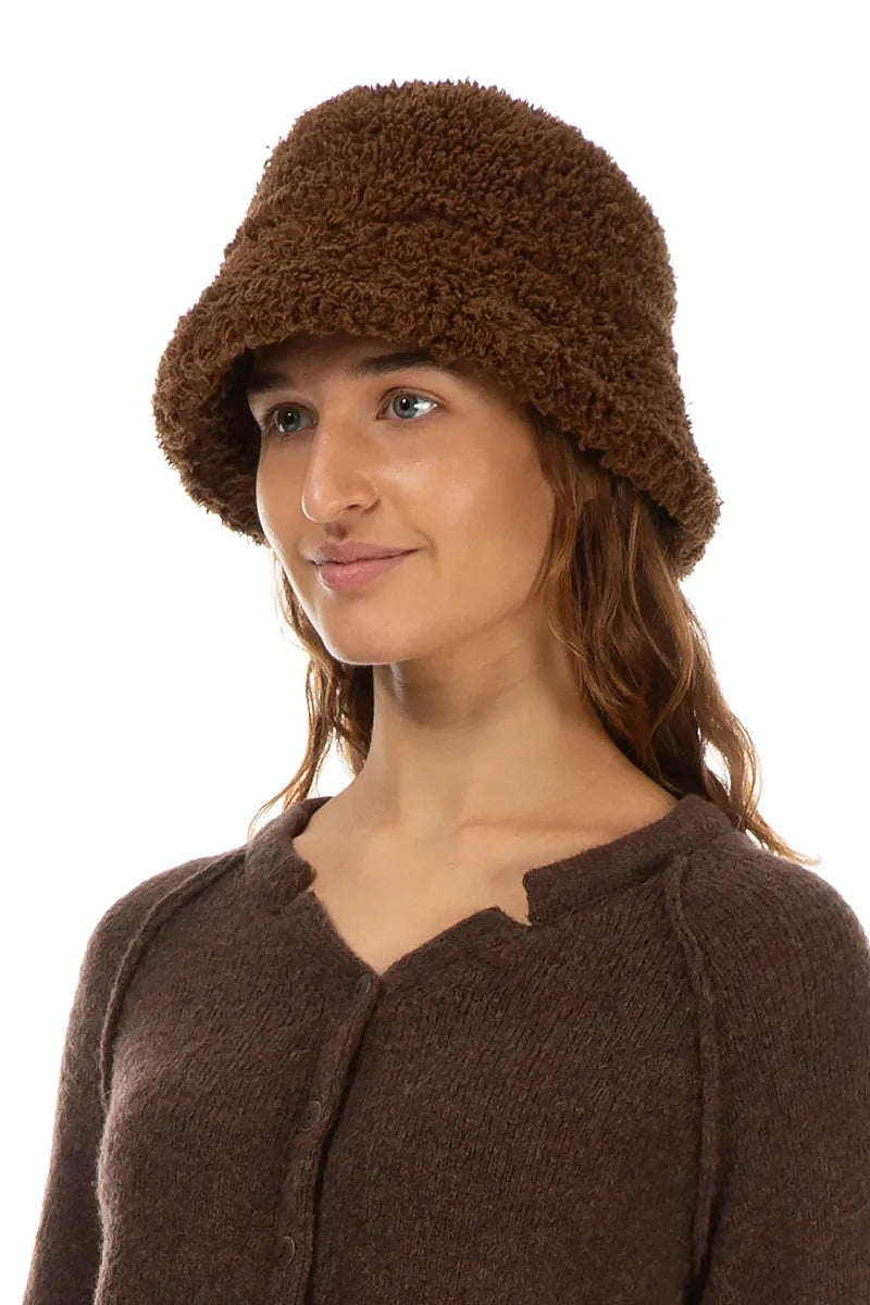 Aged Copper Teddy Cotton Bucket Hat