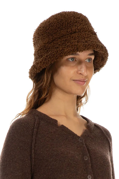 Aged Copper Teddy Cotton Bucket Hat