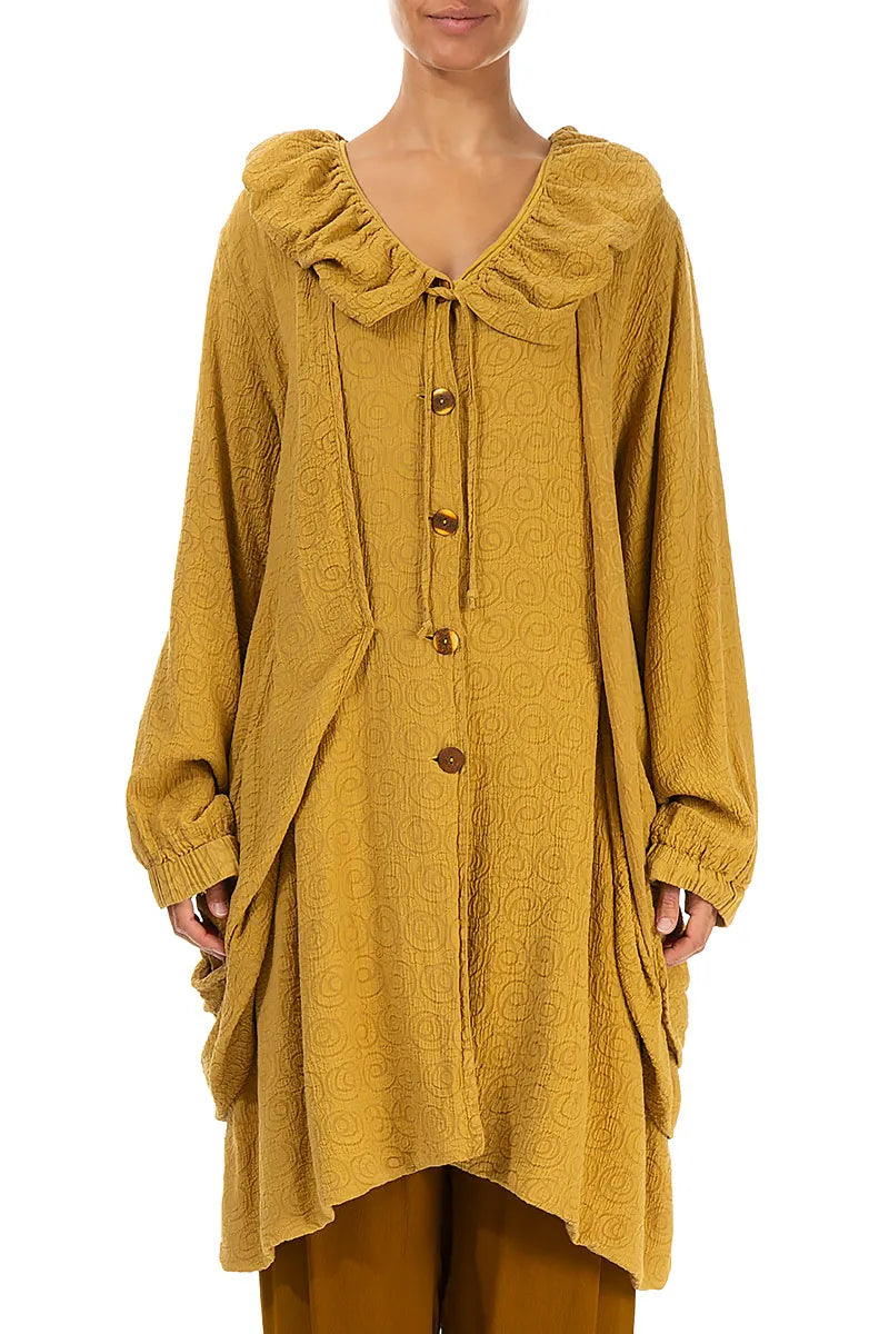 Amber Patterned Silk Cotton Jacket 1