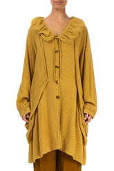 Amber Patterned Silk Cotton Jacket 1