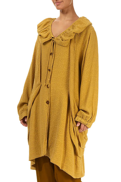 Amber Patterned Silk Cotton Jacket 3