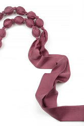 Antique Ruby Silk Bead Necklace 6