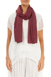 Antique Ruby Silk Viscose Scarf 1