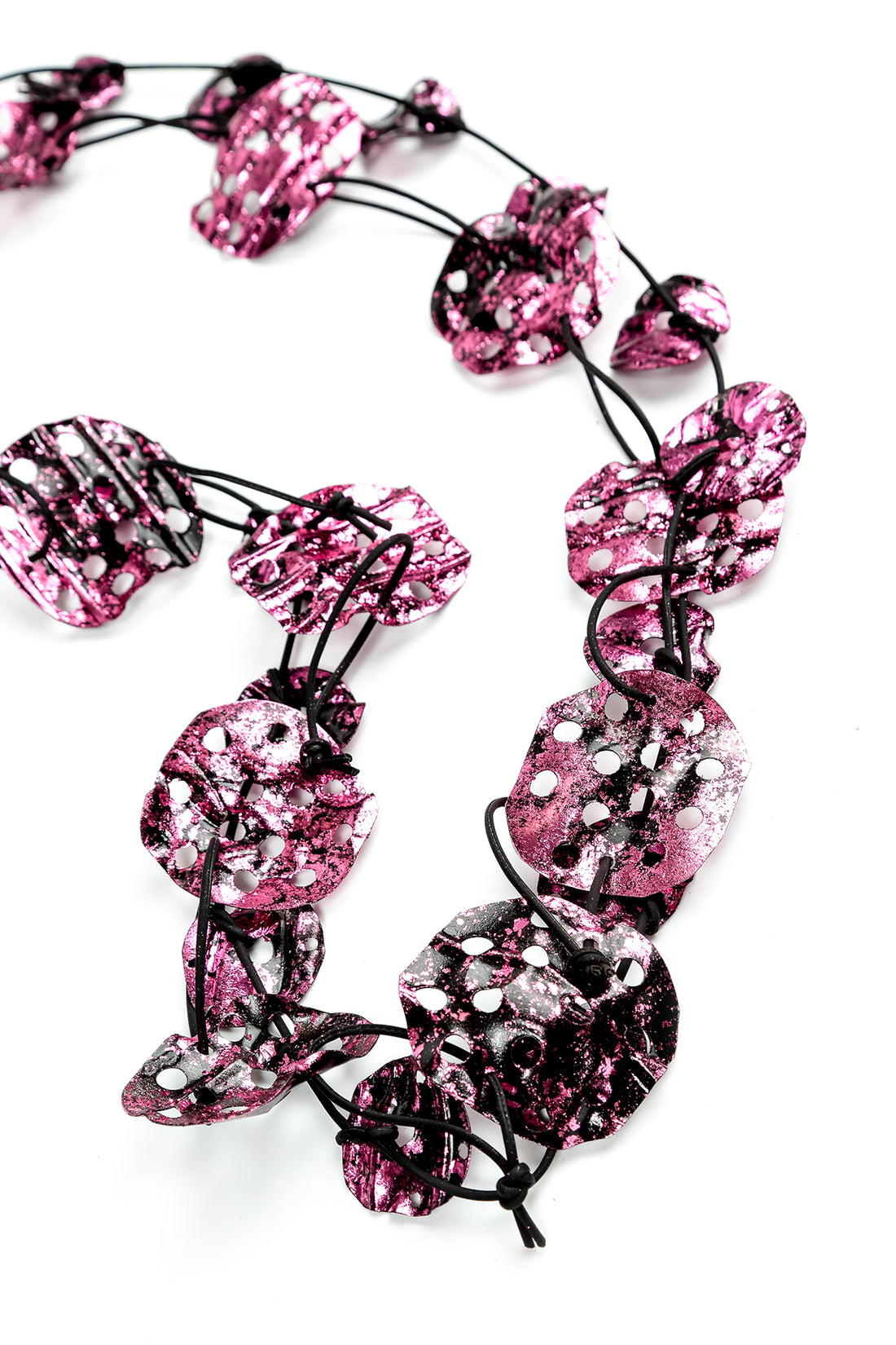 Aqua Lotus Root Necklace