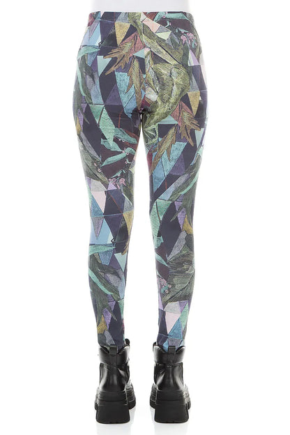 Art Mosaic Cotton Leggings