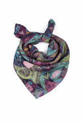 Art Mosaic Silk Bamboo Square Scarf 5