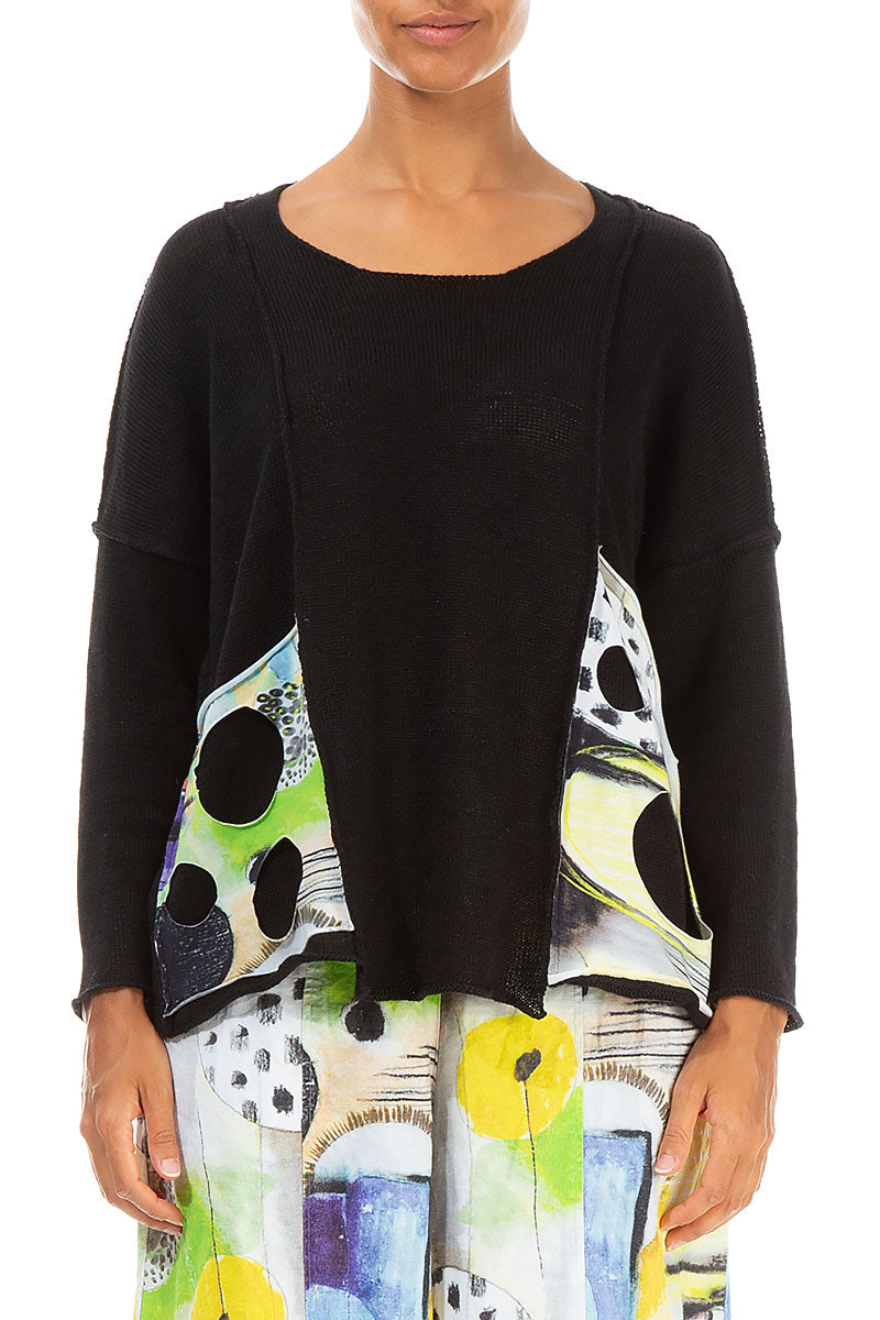 Artmaze Decor Black Linen Jumper 1