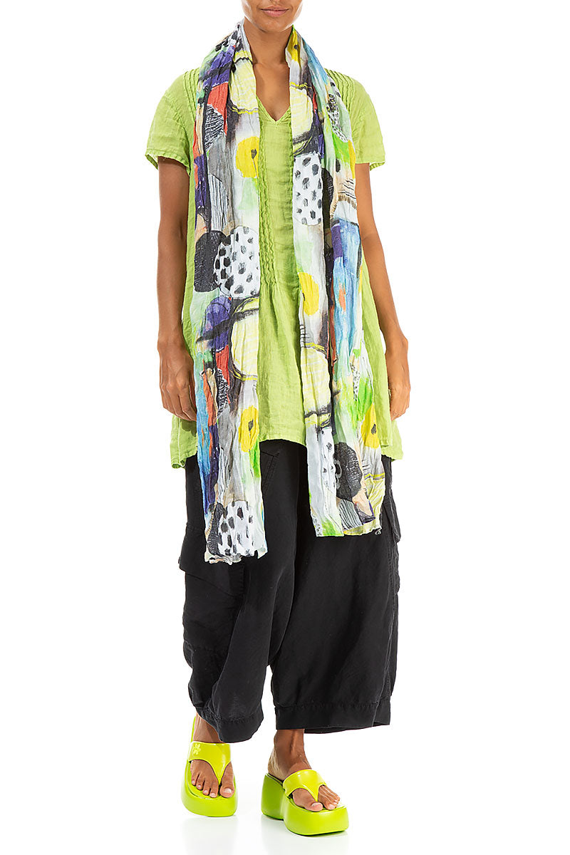 Artmaze Soft Gauze Linen Scarf 2