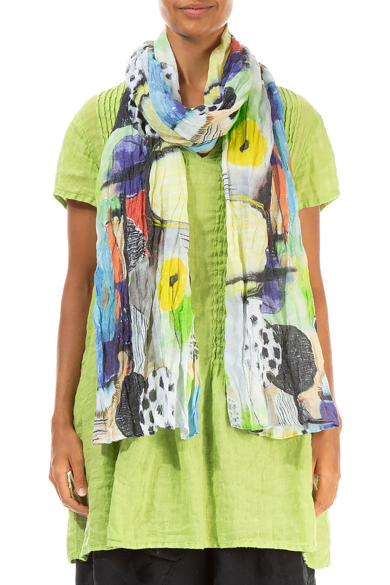 Artmaze Soft Gauze Linen Scarf 1