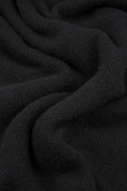 Asymmetric Black Wool Jumper 5
