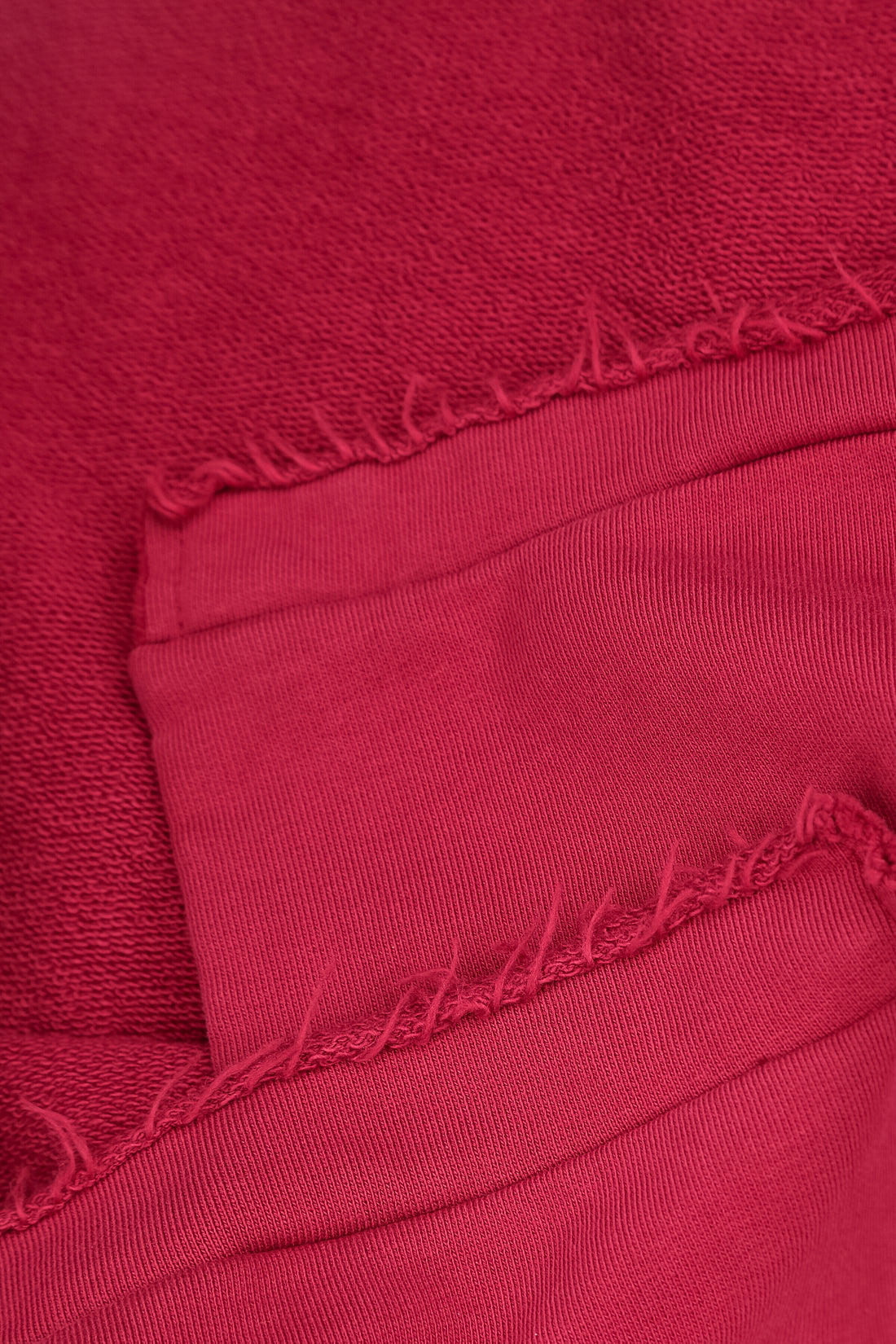 Asymmetric Ruby French Terry Cotton Blouse 6