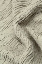 Asymmetrical Hem Crinkled Pearl Silk Blouse 5