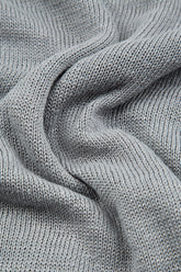 Ribbed Hem Grey Linen Cardigan 5