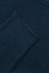 Pintuck Front Navy Linen Cardigan 5