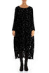 Balloon Devoré Bubbles Black Velvet Dress 1