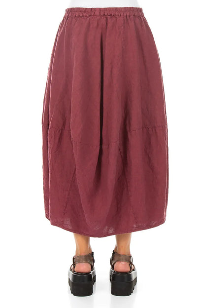 Balloon Antique Ruby Linen Skirt 2