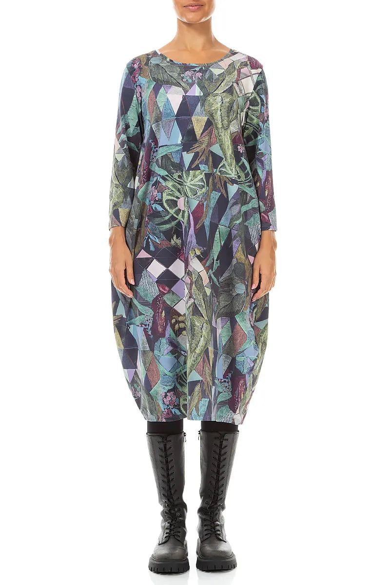 Robe ballon en Coton Art Mosaic