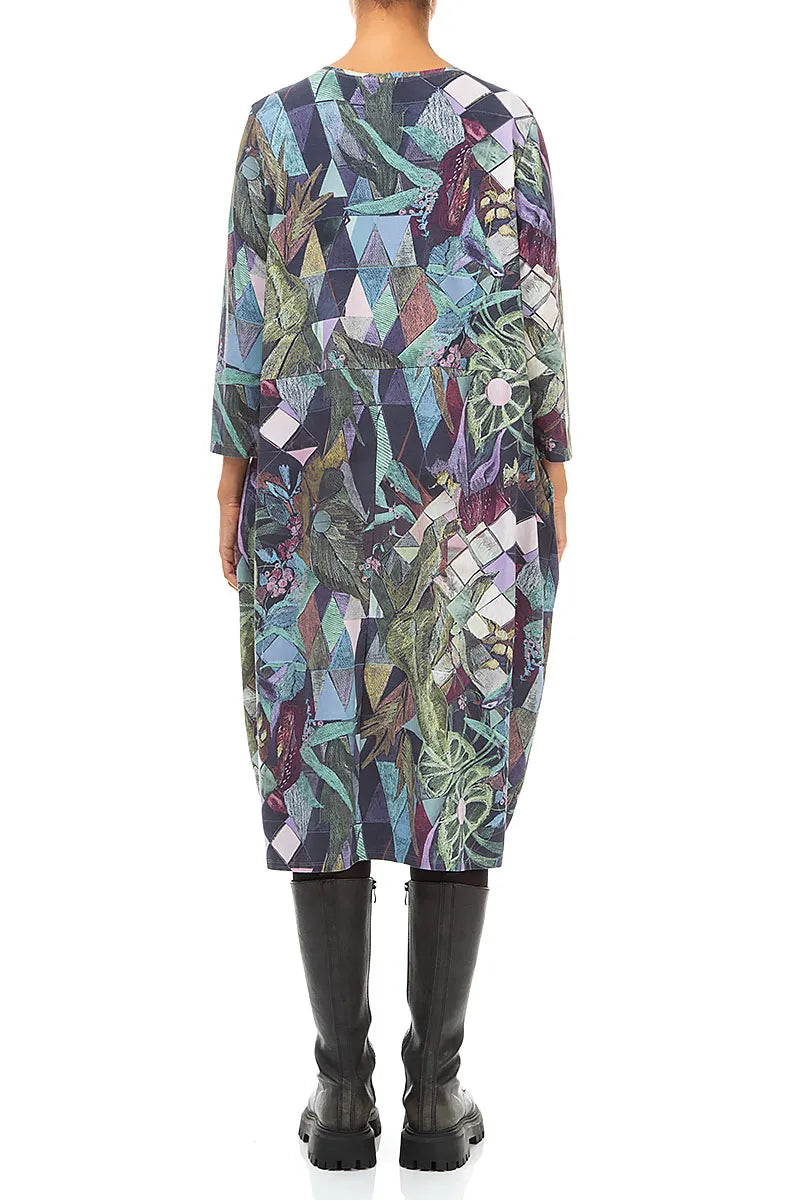 Robe ballon en Coton Art Mosaic