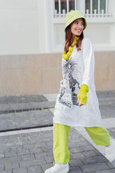 Balloon Artique White Linen Tunic Dress 7