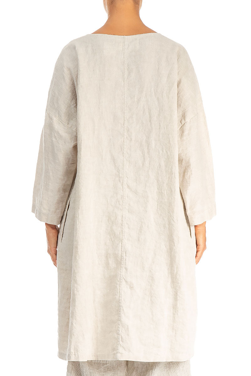Balloon Artique Natural Linen Tunic Dress 2