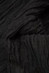 Balloon Black Circle Silk Linen Dress 5