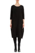 Balloon Black Circle Silk Linen Dress 1