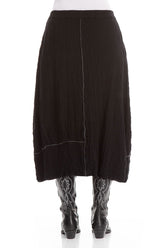 Balloon Black Wool Skirt 2