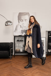 Balloon Blue Alpaca Wool Coat 10