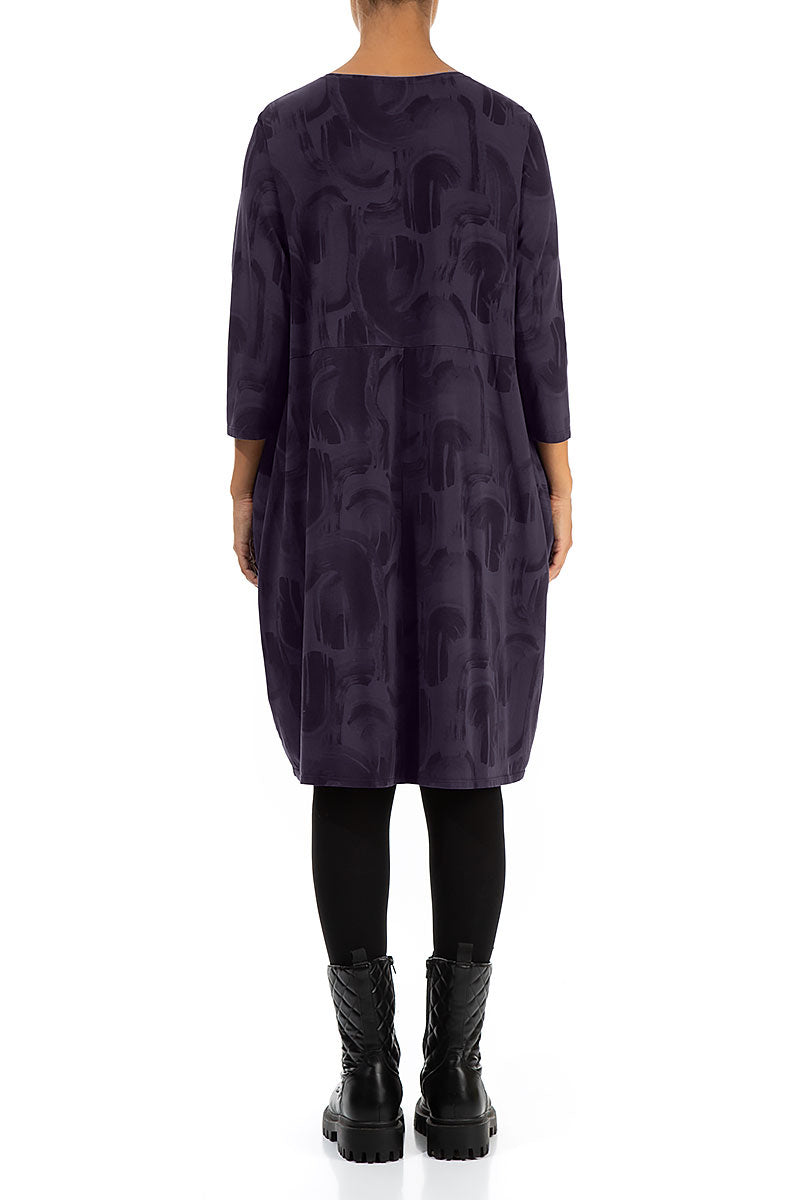 Balloon Vintage Violet Paintwave Cotton Dress 2