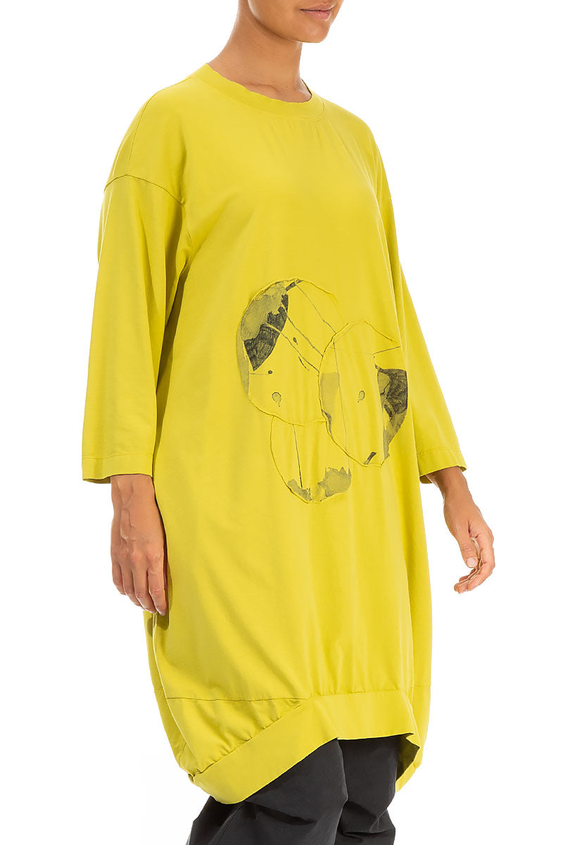 Balloon Cyber Lime Mirage Cotton Tunic 3