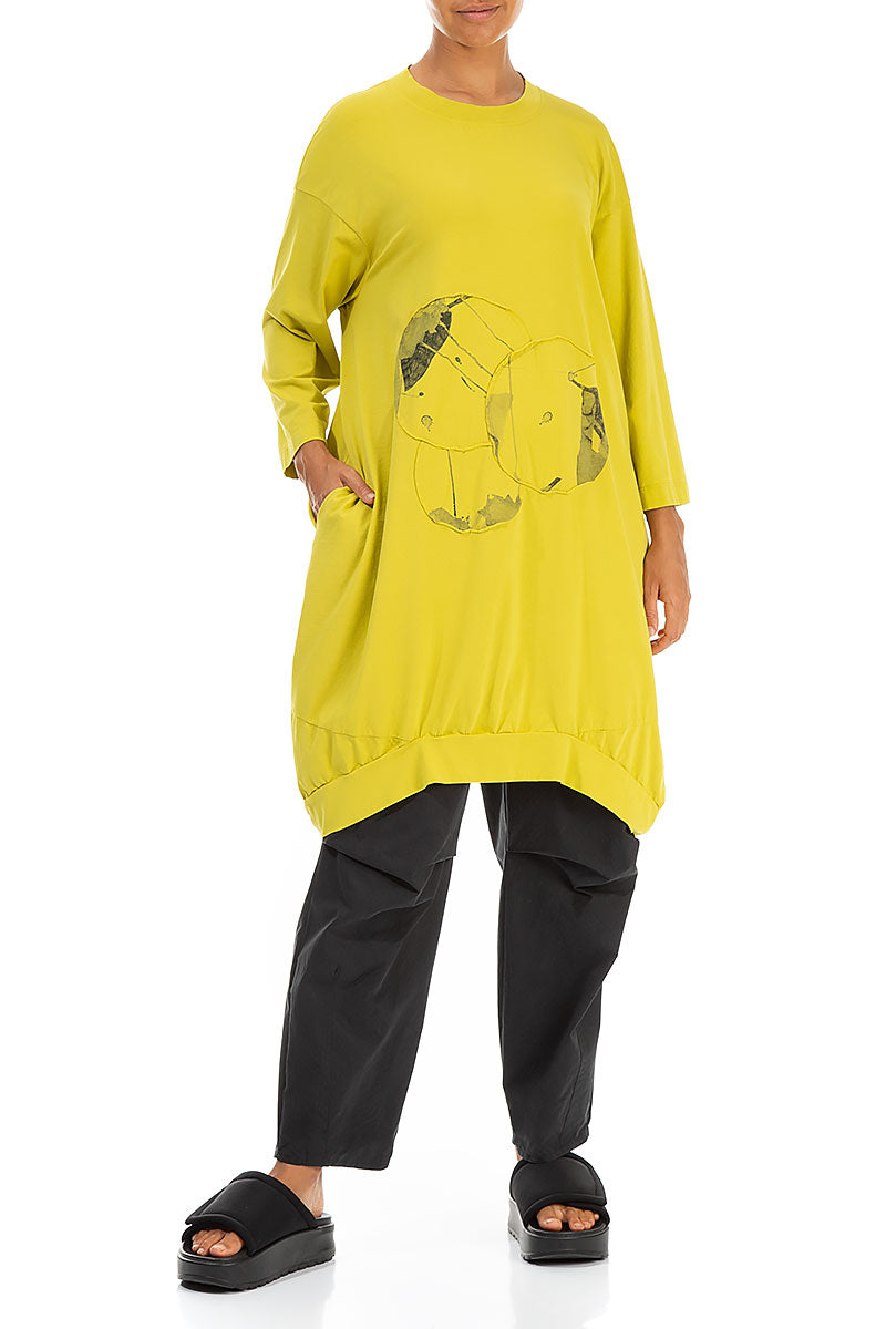 Balloon Cyber Lime Mirage Cotton Tunic 4