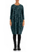 Balloon Deep Turquoise Paintwave Cotton Dress 1