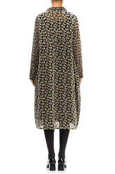 Balloon Devoré Petals Gold Silk Velvet Jacket 2