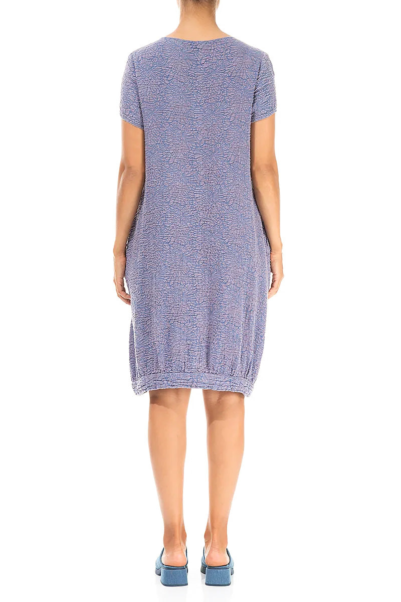 Balloon Floral Purple Nova Silk Dress 2