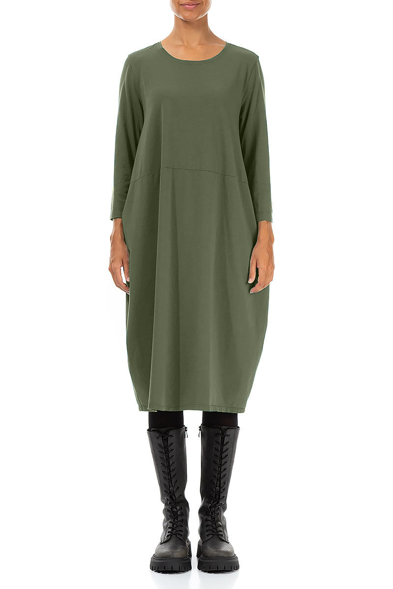 Balloon Forest Mist Cotton Dress 1