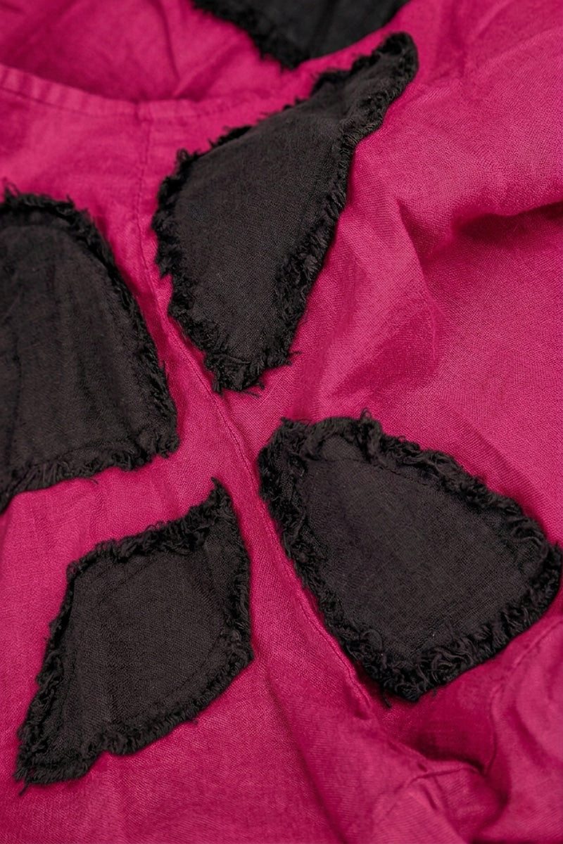 Balloon Fuchsia Petal Linen Skirt 5