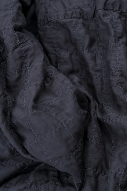 Balloon Graphite Blue Pleated Silk Bamboo Dress 5