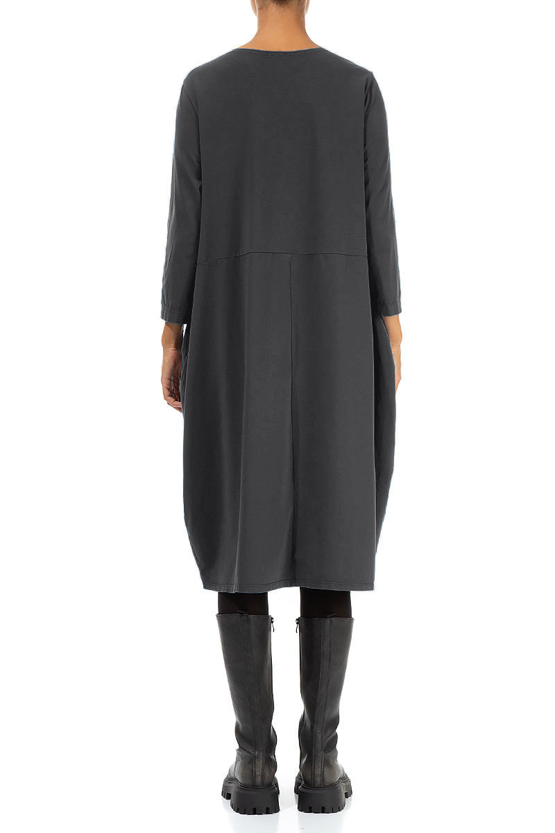 Balloon Graphite Cotton Dress 2