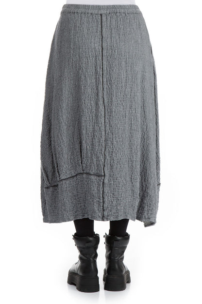 Balloon Grey Wool Skirt 2