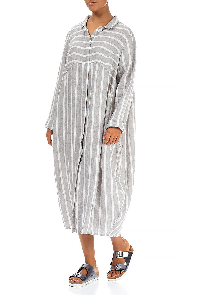 Balloon Light Striped Linen Jacket 3