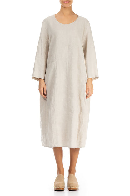 Balloon Natural Linen Dress 1
