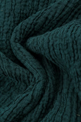 Balloon Peacock Textured Linen Dress 5