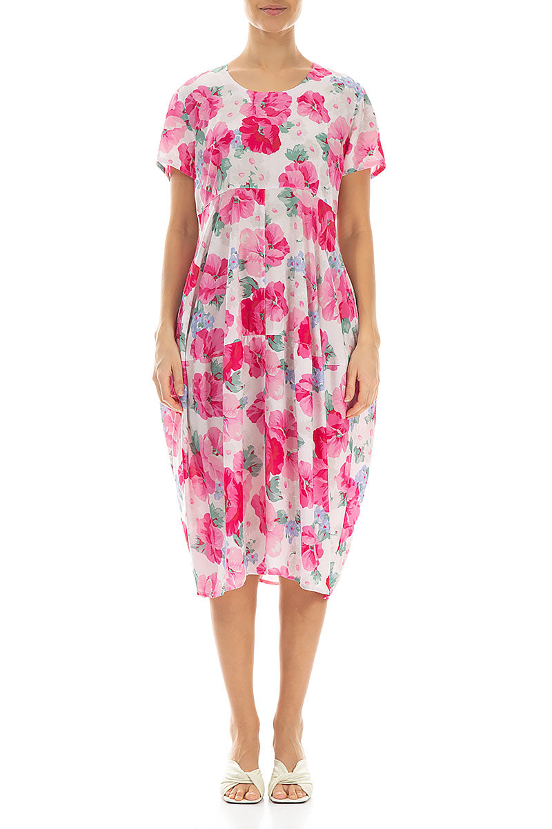 Balloon Peony Blossom Silk Bamboo Dress 1
