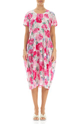 Balloon Peony Blossom Silk Bamboo Dress 1