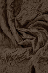 Balloon Pleated Aged Brown Silk Bamboo Skirt 5