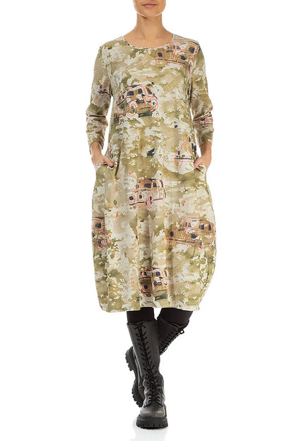 Balloon Retro Cotton Dress