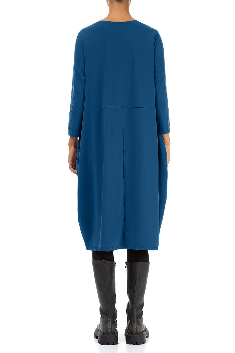 Balloon Royal Blue Cotton Dress 2