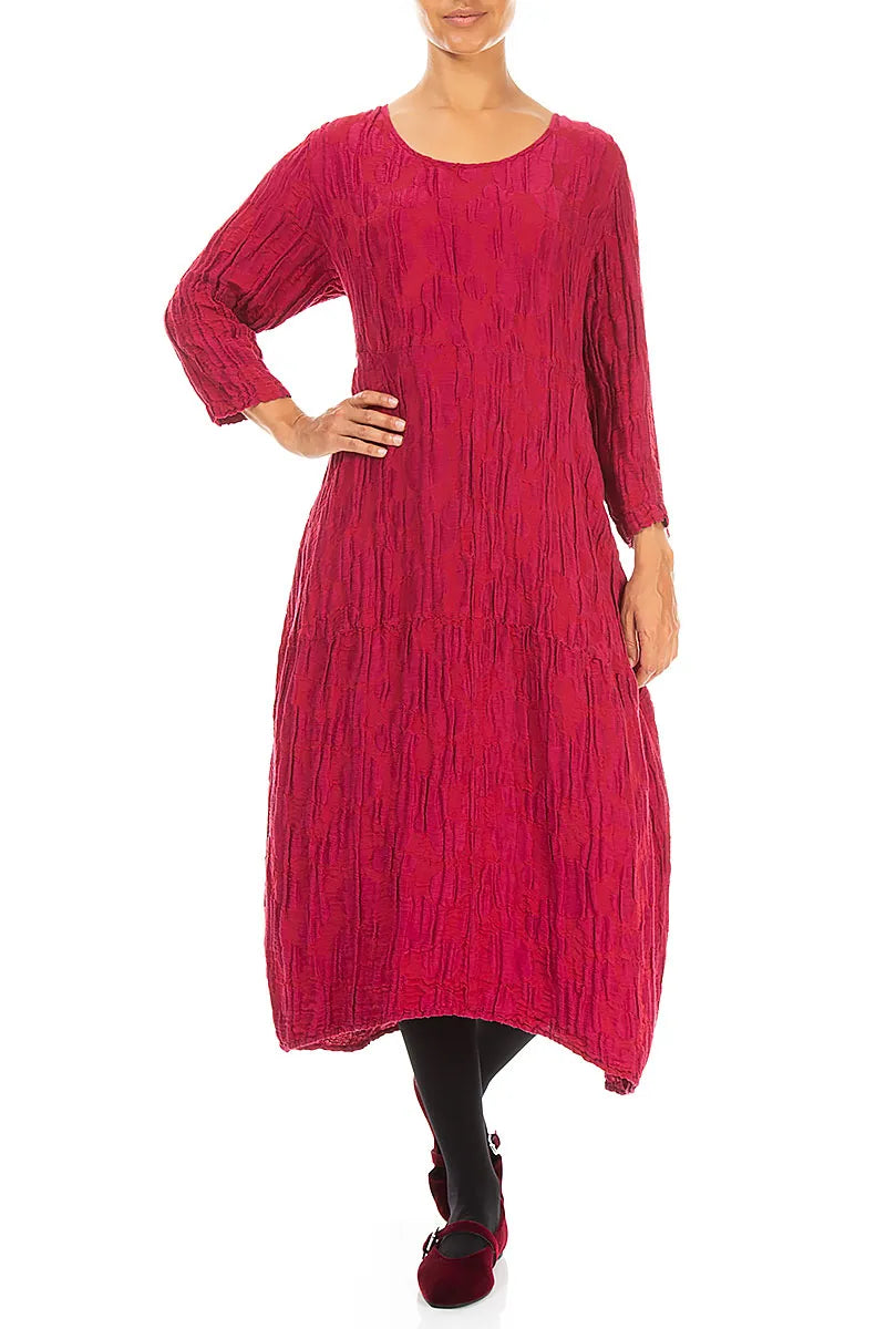 Balloon Ruby Circle Silk Linen Dress 4
