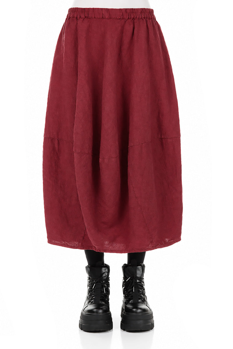 Balloon Ruby Linen Skirt 1